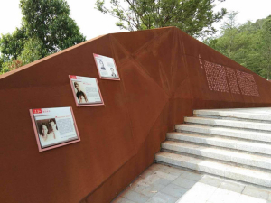 琼山耐候钢挡土墙